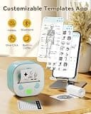 NDYIN D20 Ultra-Lightweight Bluetooth PrintPods Printer with Paper Rolls