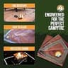 Fireside Outdoor Ember Mat 67x60-Inch Portable Deck Protector for Fire Pits