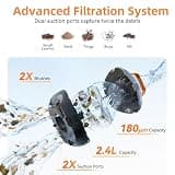 CoasTeering Planet Edge Cordless Pool Vacuum, 120-Minute Runtime, 7.5 lbs