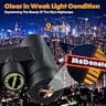 Asacam 10x42 HD Ultra-Lightweight Binoculars with Wide Field of View