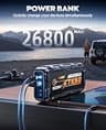 TREKURE 8000A Peak 26800mAh Portable Car Battery Jump Starter with 65W Fast Charge