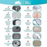 DREAMCARE Brushed Microfiber 6-Piece King Sheet Set with 21-Inch Deep Storage Pockets