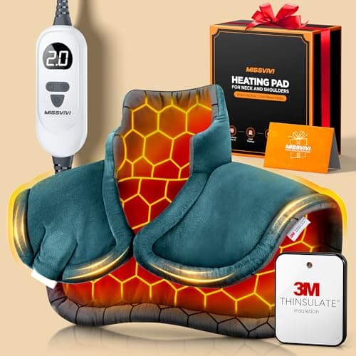 Ergonomic Graphene-Infused Heating Pad with 3M Thinsulate Insulation for Back Pain