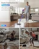 iXlion 550W Cordless Stick Vacuum with Dual HEPA Filtration for Pet Hair