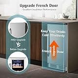 Velieta 15-Inch Outdoor Beverage Refrigerator Cooler with French Doors