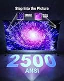 MOMOON 2500 ANSI Smart Projector with Auto Lens Cap and Google TV OS
