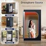 SereneLife Portable Infrared Sauna Box with Heated Foot Pad & Remote Control
