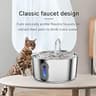 Advanced 304 Stainless Steel Large Cat Water Fountain with Detachable 4L Tank