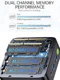 GMKtec G10 Expandable Storage Mini PC, AMD Ryzen 5 3500U, 16GB RAM, 512GB SSD