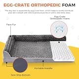 Aeroluxe XL Orthopedic Dog Bed for Large Dogs with L-Shaped Bolsters and Waterproof Liner