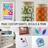 Cricut Maker 4 Beginner Starter Kit with Assorted Vinyl, Iron-On & Basic Tools