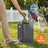 iTouchless 3-Gallon Stainless Steel Pet Waste Bin with AbsorbX Odor Filter