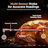 CHEF iQ Sense Gen3 Smart Wireless Meat Thermometer with 4 Ultra-Thin Probes