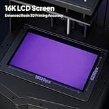 ELEGOO Saturn 4 Ultra 16K Mono LCD Resin 3D Printer with Smart Tank Heating