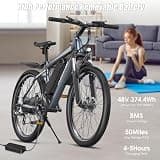 Funhang EB-M1 26-Inch Mountain Electric Bike, 1000W Motor, 48V 374Wh Battery