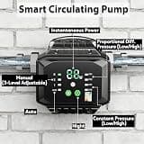 AIDPATH 45W Smart Variable Speed Inline Hot Water Recirculator with Auto Mode