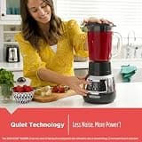 Black+Decker 900W Quiet Blender with 6-Cup Cyclone Glass Jar & Travel Cup