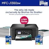 Brother Work Smart 1360 Wireless Color Inkjet All-in-One Printer with 20-Sheet ADF
