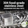 Veken Award-Winning Stainless Steel Cat Water Fountain with 5-Stage Filter 3.2L