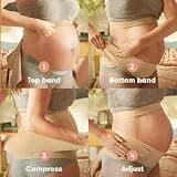 Frida Mom Dual Support Pregnancy Belly Band with Flexible Back Boning