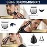 Ufree 3-in-1 Waterproof Beard and Detail Trimmer Kit with Adjustable Speeds