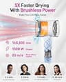 Zibtes High-Speed 160,000 RPM Brushless Hair Dryer with Active Plasma Tech
