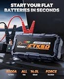 TREKURE 8000A Peak 26800mAh Portable Car Battery Jump Starter with 65W Fast Charge