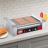 Great Northern Popcorn 9-Roller Hot Dog Grill Cooker, 24-Dog Capacity