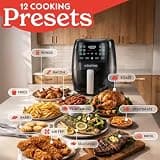 Gourmia 4-Quart Digital Air Fryer with FryForce 360 Technology and 12 Presets
