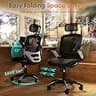 GABRYLLY Ergonomic High-Tension Mesh Office Chair with Flip-Up Armrests