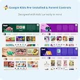 COLORROOM 10-inch Kids Tablet with Android 15, Google Kids Space, and Kid-Proof Casing