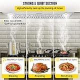 VEVOR 30-Inch Insert Range Hood with Push Button Control, 800 CFM, Stainless