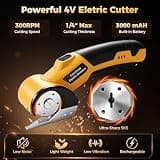 Mdeinu 3000mAh Cordless Cardboard Cutter with Metal Safety Blade Guard