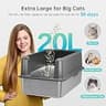 WoofiGo XL Enclosed Stainless Steel Litter Box with Anti-Tracking Grate