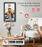BIGASUO 15.6-Inch Full HD Frameo Digital Picture Frame with 64GB High Storage
