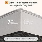 Veehoo XXL Orthopedic Dog Bed for Large Senior Dogs with Thick Memory Foam Base