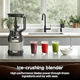 Ninja AMZ493BRN Compact Kitchen System Food Processor and Blender, 1200W
