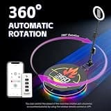 MWE 31.5-inch 360 Photo Booth Machine with Flight Case and RGB Lighting