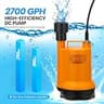 briidea 12V Smart DC Battery Backup Sump Pump System with Dual Wi-Fi