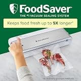 FoodSaver Compact Countertop Vacuum Sealer Machine with Vertical Storage