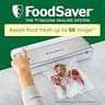 FoodSaver Compact Countertop Vacuum Sealer Machine with Vertical Storage