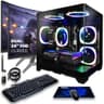 SAAV CORE Gaming PC Bundle with Ryzen 7 5800X, RTX 5060, Dual 24" Monitors