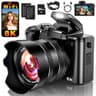 Toberto 8K Digital Camera with 88MP Sensor, Dual-Lens Design, and 3.2-Inch Touchscreen