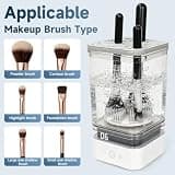 TailBliss Automatic Electric Makeup Brush Cleaner with Silicone Scrub Pad