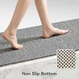 Asvin 24x16-Inch Rectangular Phthalate-Free PVC Loofah Textured Bathtub Mat