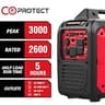 PowerSmart 3000W Portable Inverter Generator with CO Alarm Safety System