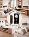 Silonn 50-Inch Smart Electric Fireplace Heater with Remote and App Control