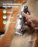 oneisall 4-in-1 Dog Grooming Kit with Clippers for Thick and Heavy Pet Coats
