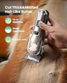 oneisall 4-in-1 Dog Grooming Kit with Clippers for Thick and Heavy Pet Coats