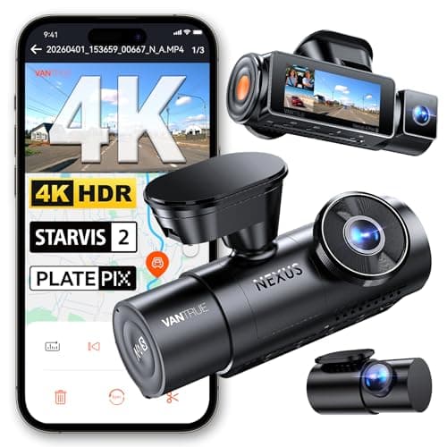 Vantrue New N4 Pro S 4K 3-Channel Dash Cam with STARVIS 2 Night Vision